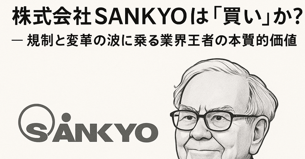バフェットの視点】株式会社SANKYOは『買い』か？ — 規制と変革の波に