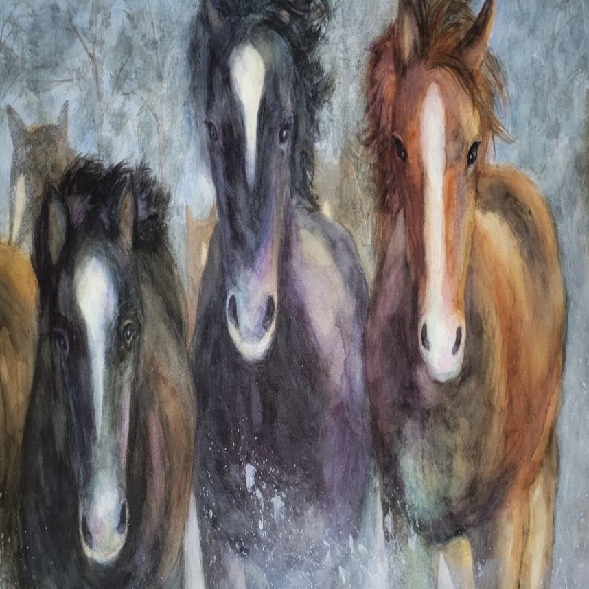 思えば 馬をたくさん描いてきた｜おおもり なお【大森尚行】