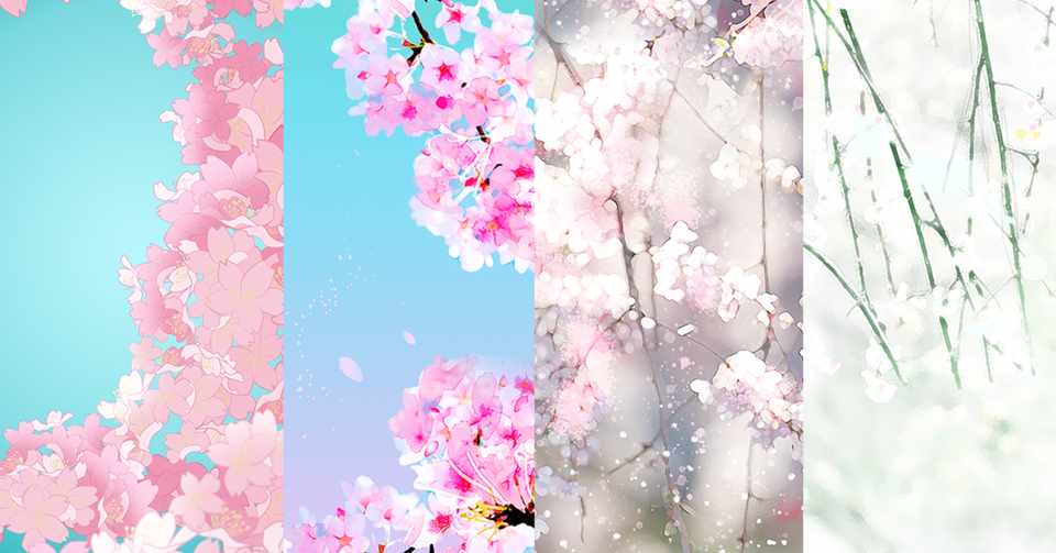 桜 電子お花見 スマホ待ち受けど ぞ Kapinon Note