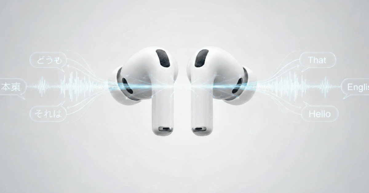 AirPods Pro 3のライブ翻訳機能──便利さと引き換えに失うもの｜翻訳