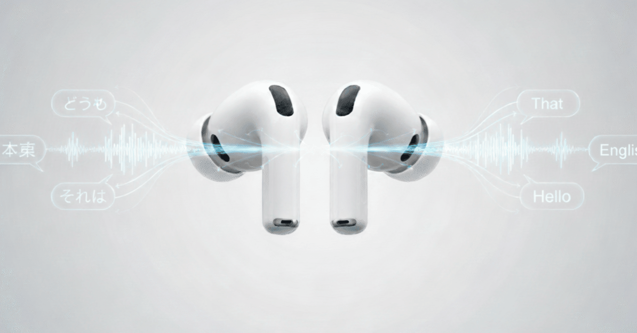 AirPods Pro 3のライブ翻訳機能──便利さと引き換えに失うもの｜翻訳