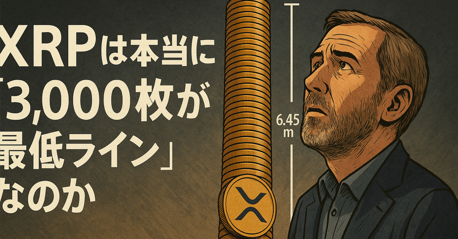 XRPは本当に「3,000枚が最低ライン」なのか｜光本貴一｜XRP / Ripple