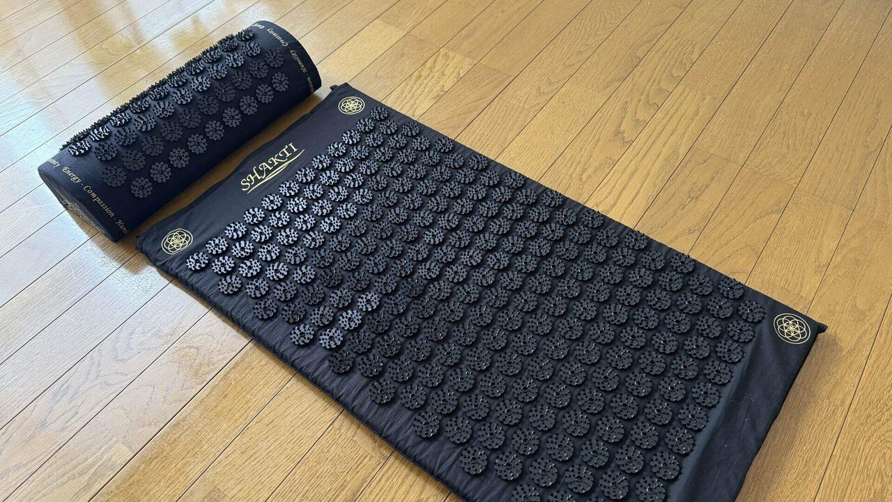 m*h様 シャクティマット シャクティピロー　黒　正規品 シャクティマット ピロー ブラック shakti 極美品 マッサージ ツボ 鍼