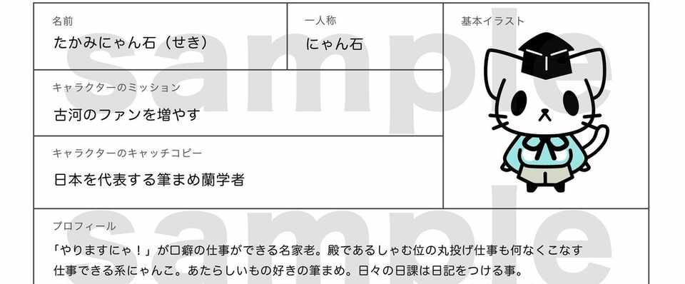 キャラクターを動かすまえに行うこと キャラクターデザイン定義書 Miroc Kodachi Note