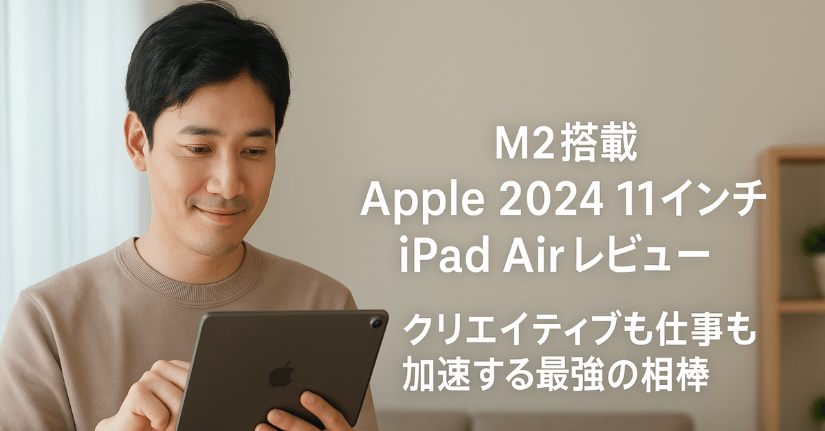M2搭載】Apple 2024 11インチ iPad Airレビュー：クリエイティブ