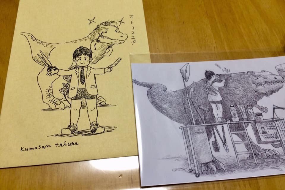 ミニ原画 封筒絵などの選択 展示設置用 Masa ペン画制作 英語 Toeic勉強の記録 Note
