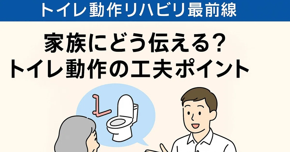[Frontline of Toilet Rehabilitation Vol. 20] How to Explain to Family ...