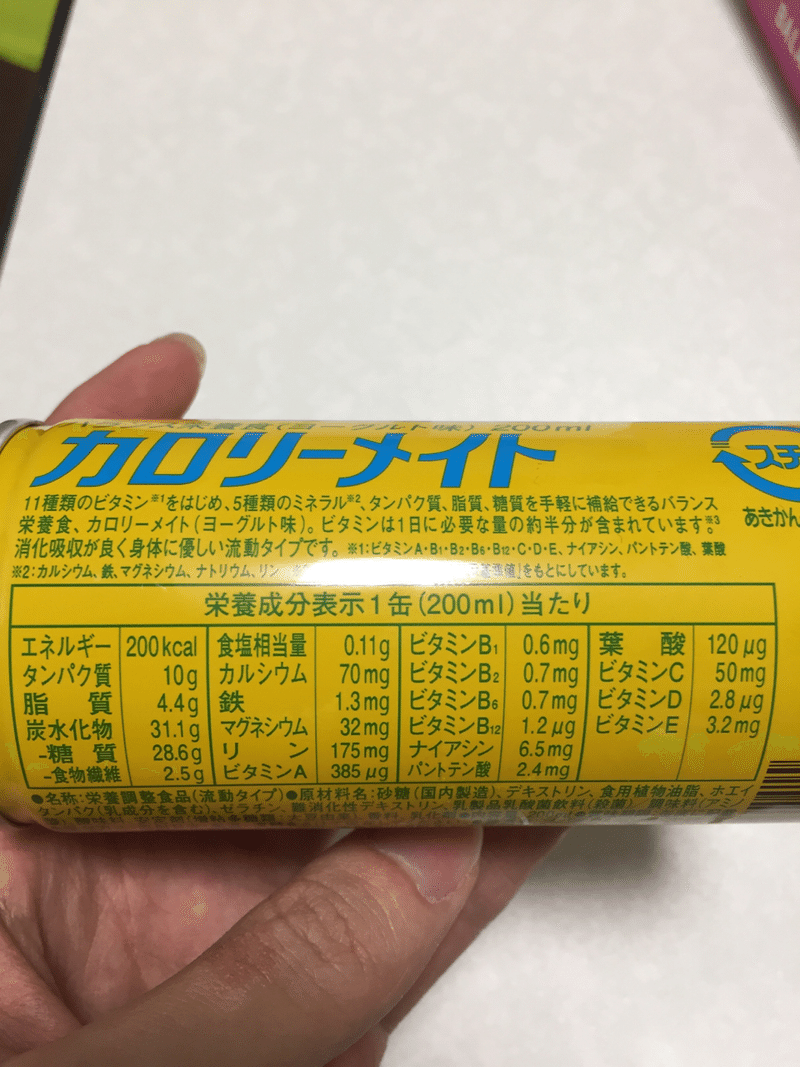 21日目 巷の栄養食は完全食なのか検証してみた 1ヶ月完全食生活 防壁 Note