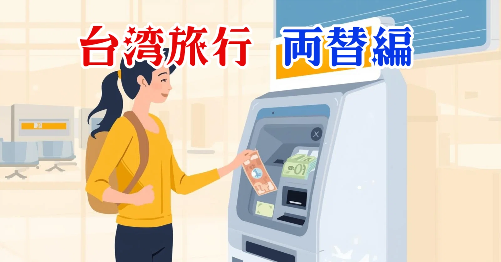 台湾での両替体験談｜桃園空港の両替機と街中の銀行で気づいたこと
