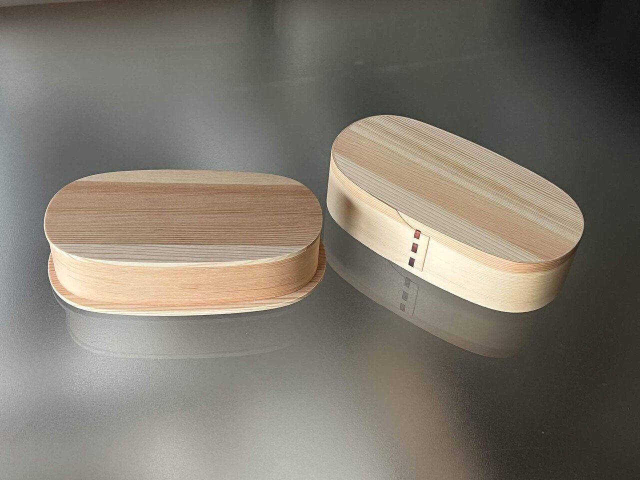 木製の楕円形弁当箱 狐崎ゆうこさんお弁当箱 木製 楕円形 弁当