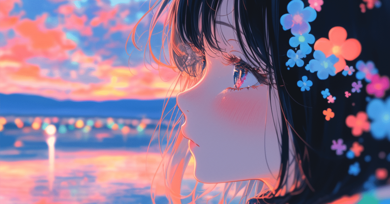 朝焼けの空に目を奪われてPart2｜AIイラスト｜Kinu_AIイラスト