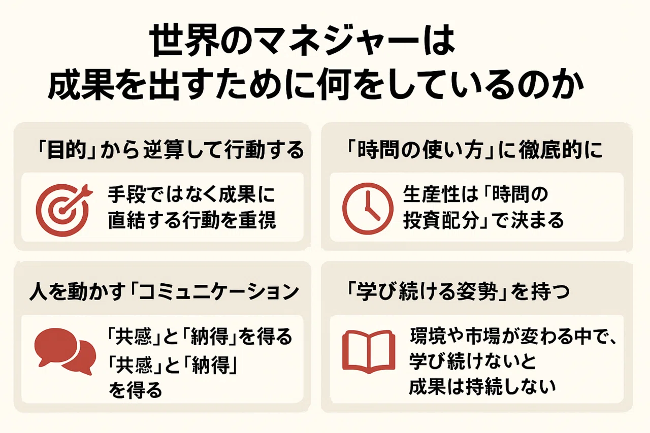 世界のマネジャーは成果を出すために何をしているのか？(井上 大輔 著 
