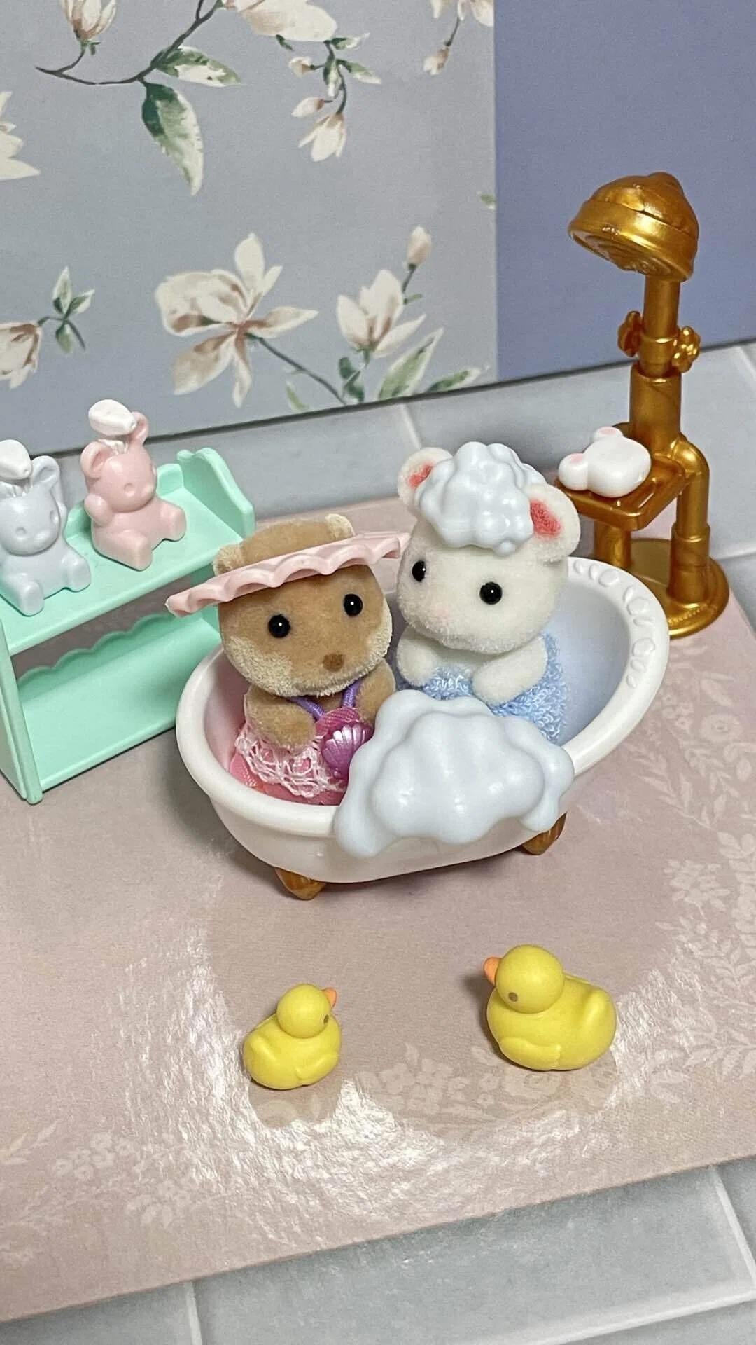 シルバニア】いっしょにバスタイムセット｜ette**小さな世界の住人🐰