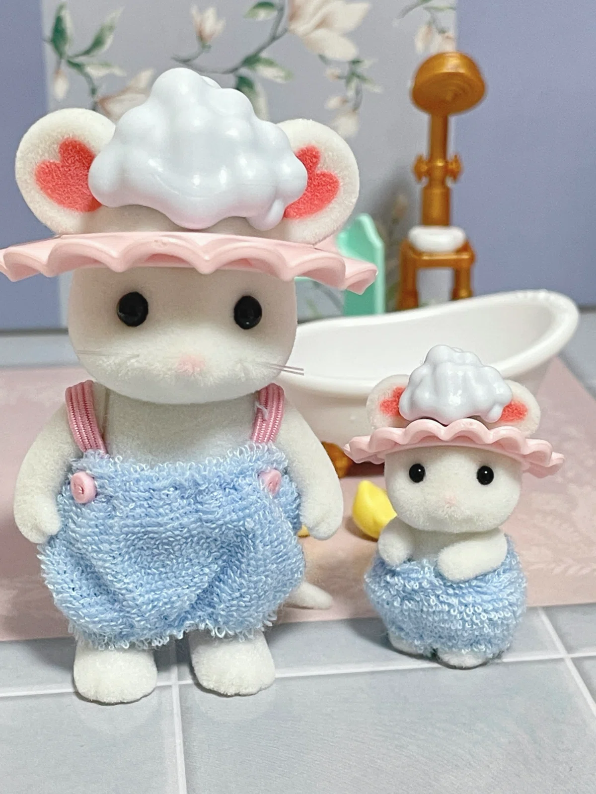 シルバニア】いっしょにバスタイムセット｜ette**小さな世界の住人🐰