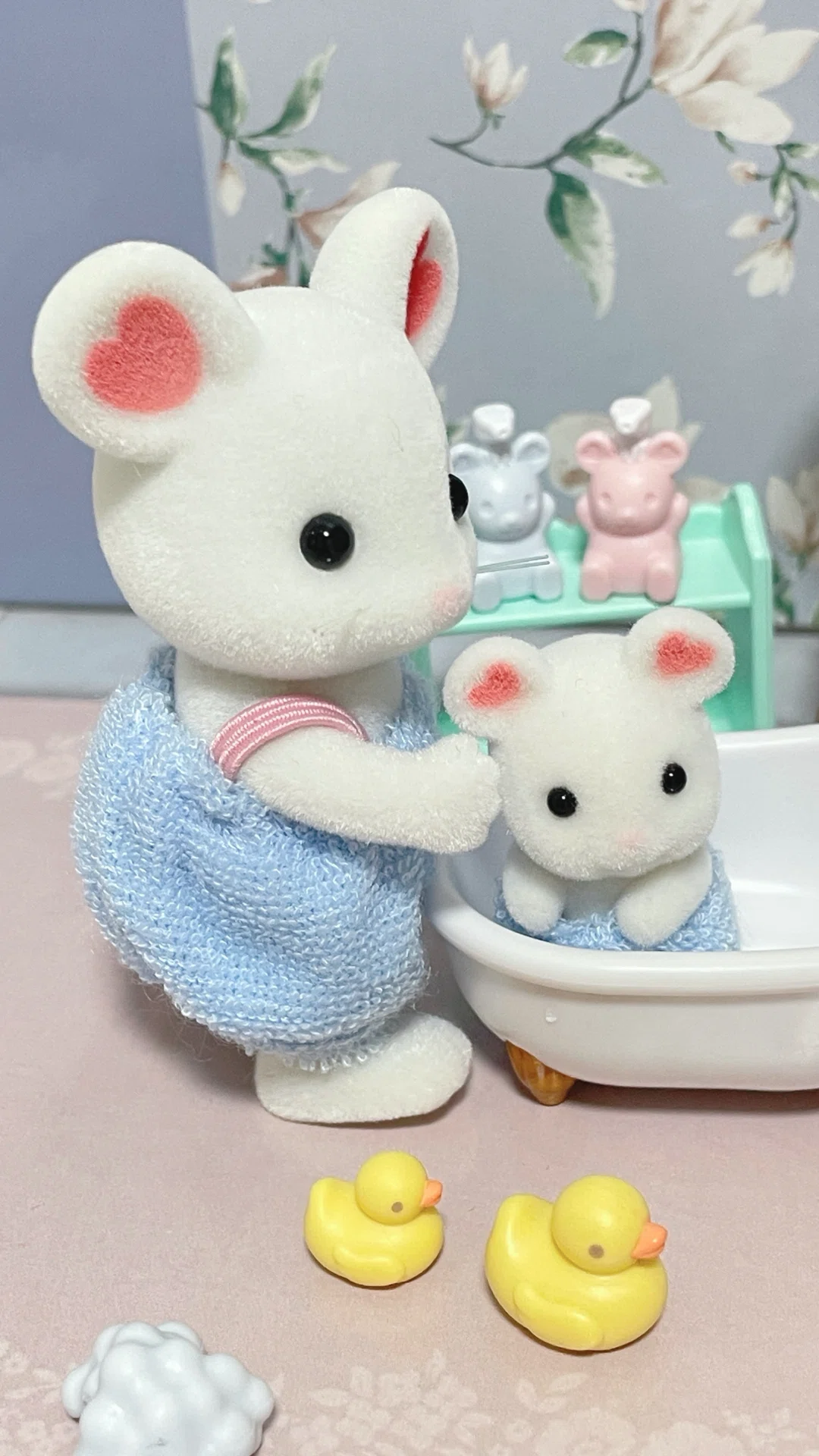 シルバニア】いっしょにバスタイムセット｜ette**小さな世界の住人🐰