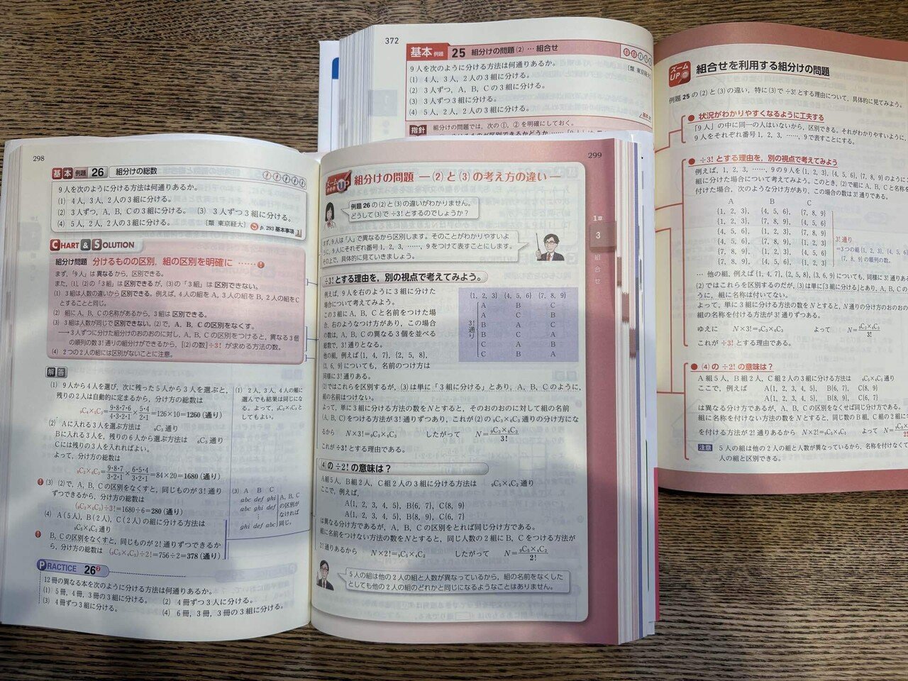 網羅系参考書（数学）の比較【組分け問題編】｜みむのメモ