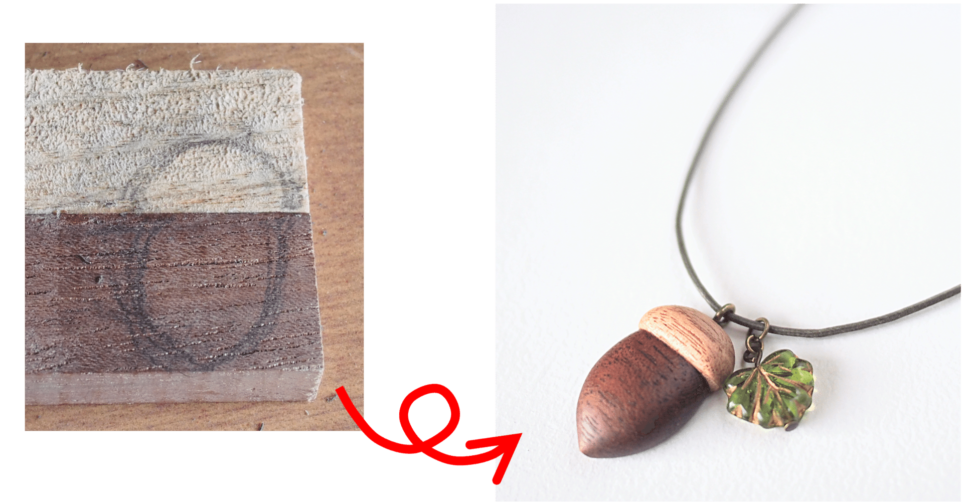 寄木 de どんぐり ～制作工程～｜MOE｜クラフト工房『森のこのは』