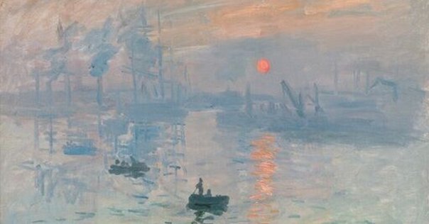 港の風景画。モネ作 港の風景画。モネ作 子供のためのオルセー美術館(108)モネ・2枚