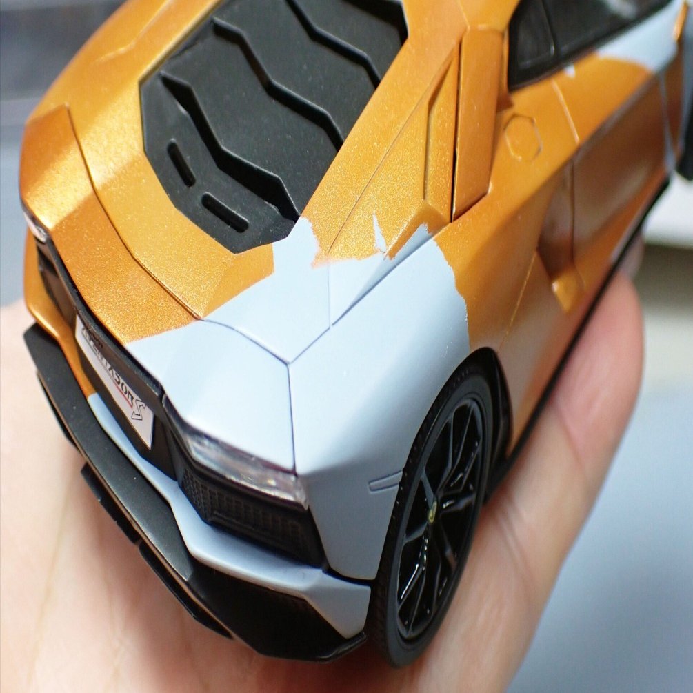 楽プラの本末転倒 ： ランボルギーニ アヴェンタドールS｜積みプラで