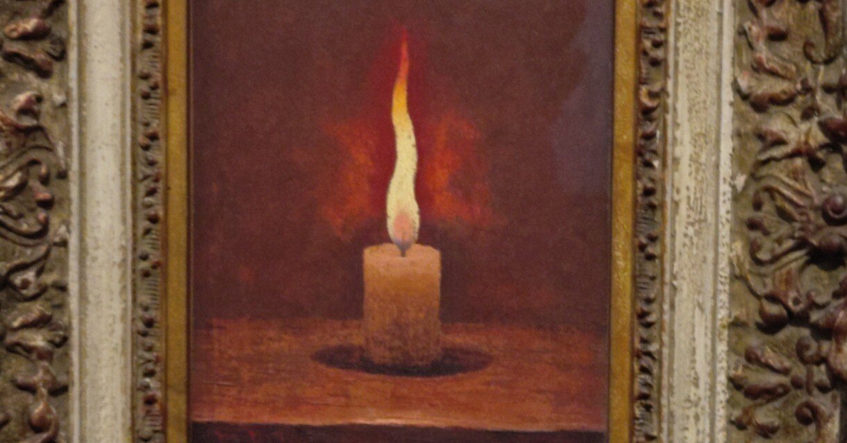 ホンモノをみた⑨(野十郎の蝋燭(ろうそく)｜歩くひと@半隠遁