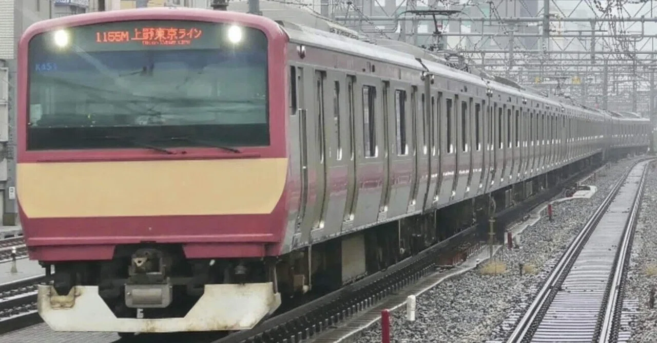 2024年2月22日 E531系常磐線赤電ラッピング 15両編成での運転｜金魚