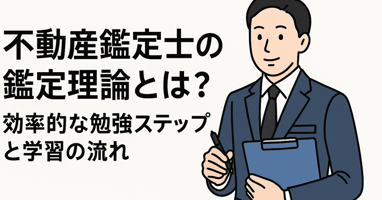 不動産鑑定士の鑑定理論とは？効率的な勉強ステップと学習の流れ