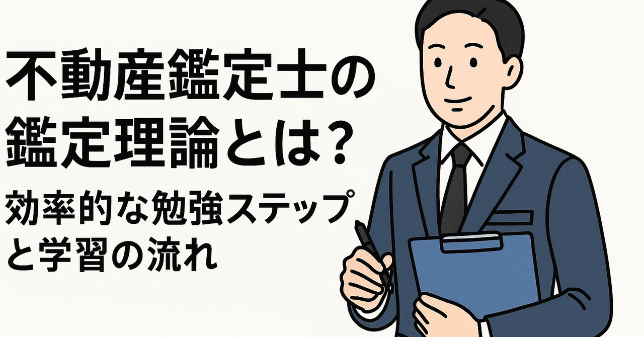 不動産鑑定士の鑑定理論とは?効率的な勉強ステップと学習の流れ|不動産鑑定士note