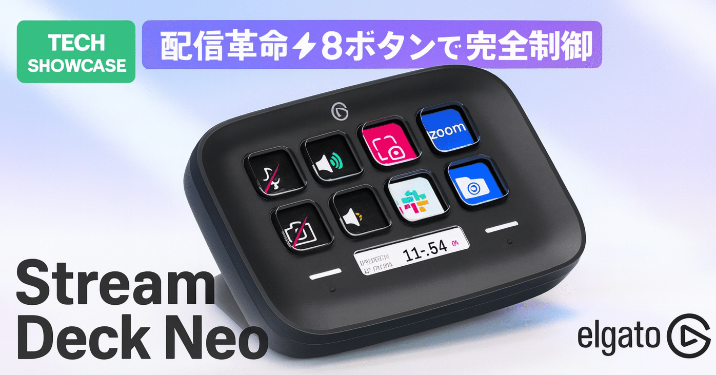 新着ギア〉 Elgato Stream Deck Neo — 手のひらサイズの配信