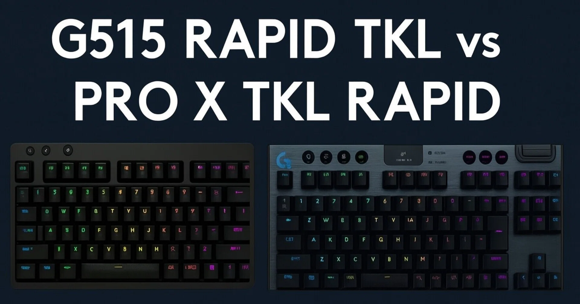 G515 RAPID TKLとPRO X TKL RAPIDの違い！どっち派？｜ロジクールGが好き