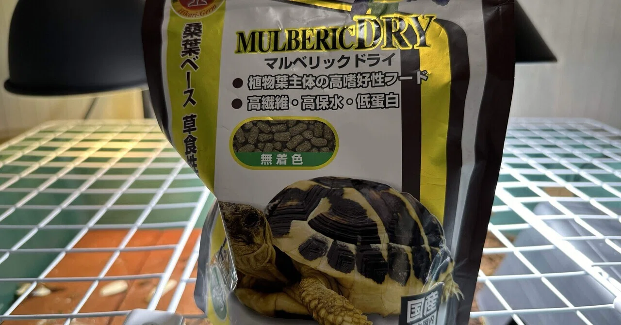 リクガメの人工飼料について思うこと｜浦公英