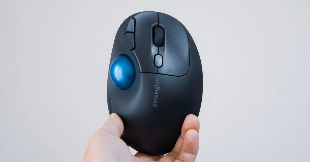 Kensington Pro Fit Ergo TB450】斜め45°で操作が快適なトラックボール