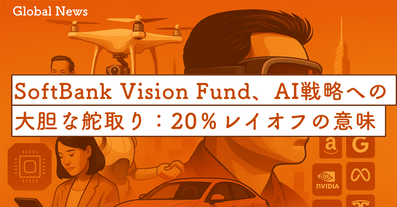 SoftBank Vision Fund、AI戦略への大胆な舵取り：20％レイオフの意味と今後｜SecondWave