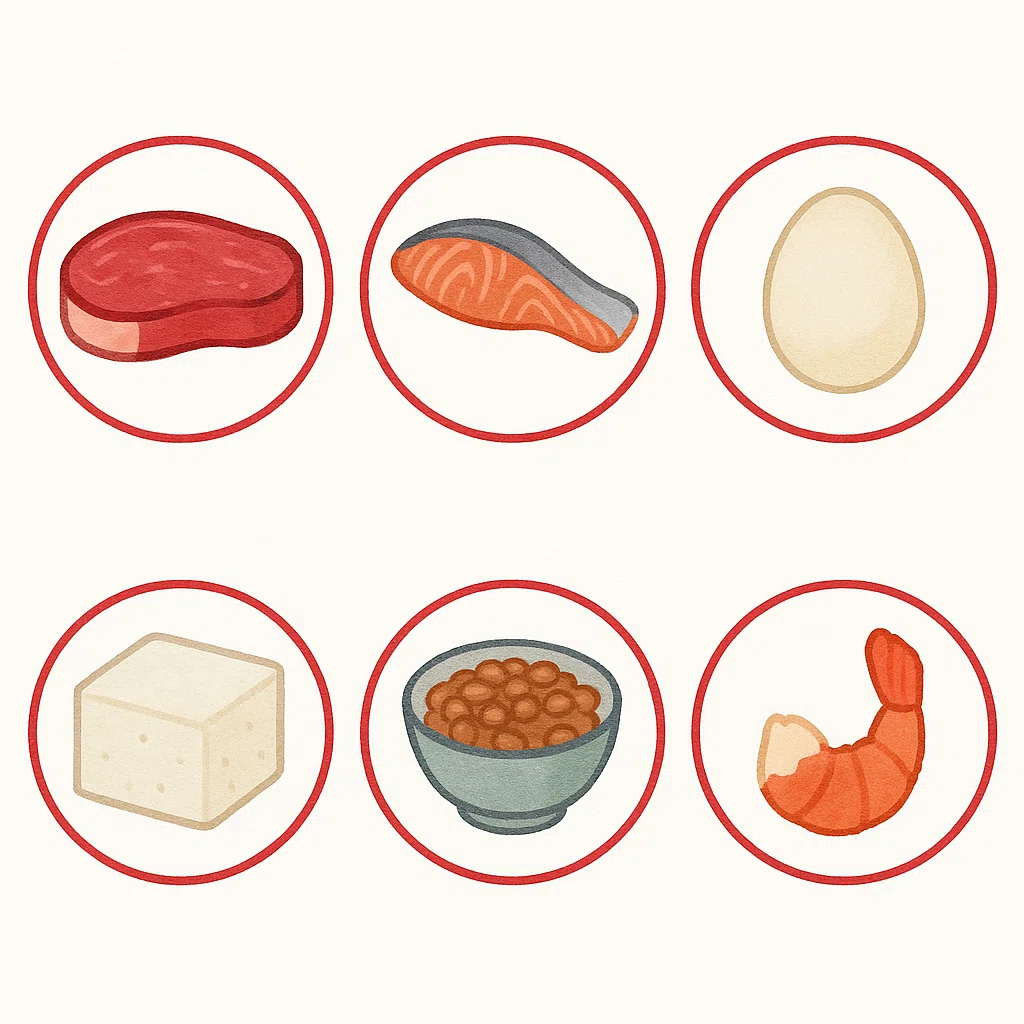 [Free Distribution] 3-Color Food Group Karuta Illustration Set (Red ...