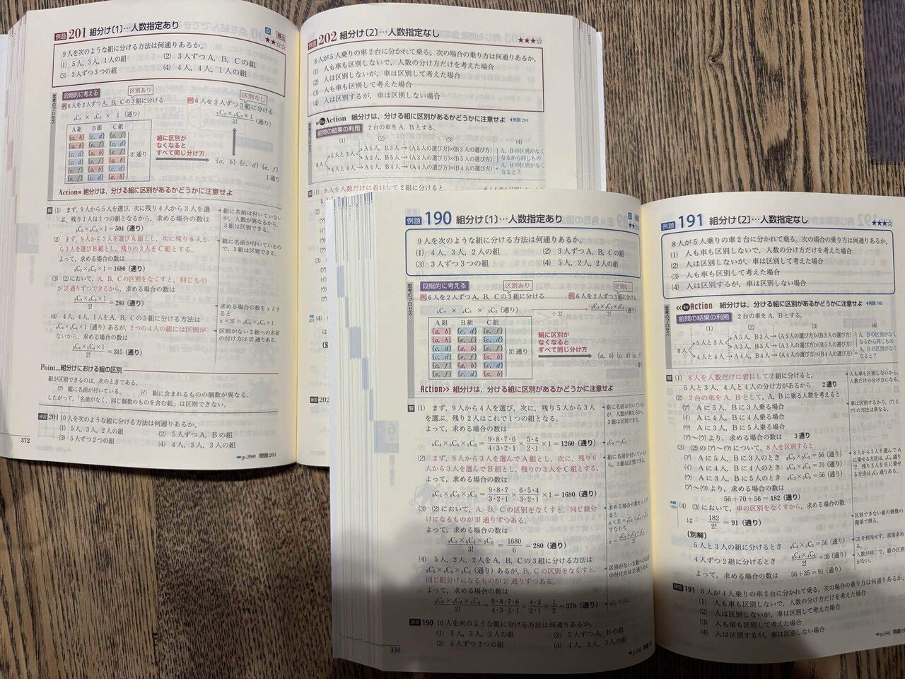 網羅系参考書（数学）の比較【組分け問題編】｜みむのメモ