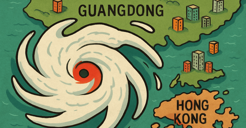 巨大台風迫る、広東省で“5大ストップ令”発動　香港も全校休校