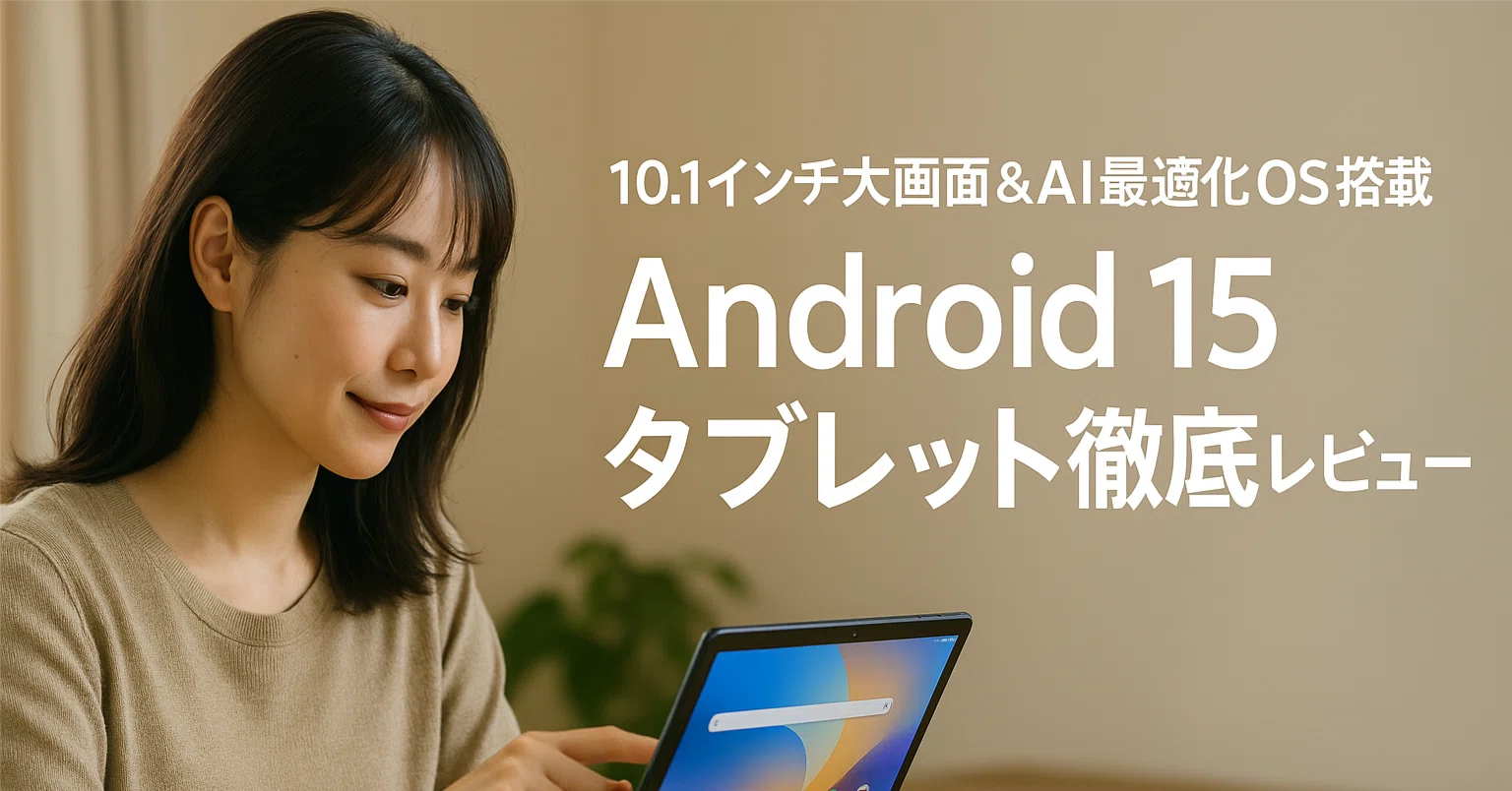 Android 15 タブレット徹底レビュー】10.1インチ大画面&AI最適化OS Android 15 タブレット徹底レビュー】10.1インチ大画面&AI最適化OS