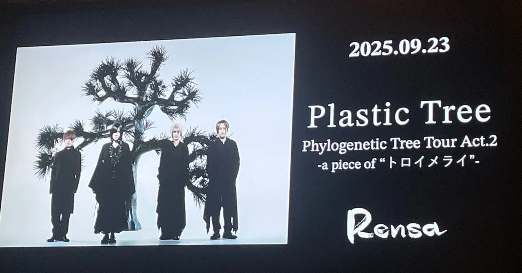 Plastic Tree Phylogenetic Tree Tour Act.2-a piece of “トロイメライ