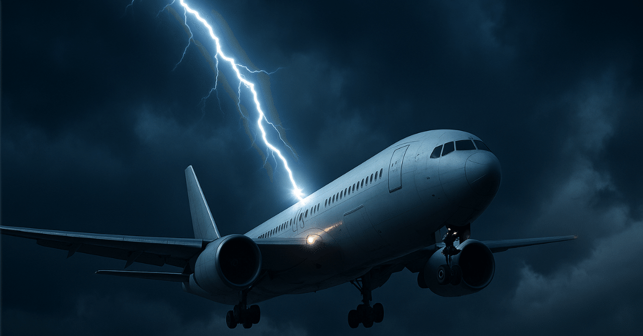 ✈️ 第3話「飛行機が雷に打たれたらどうなる？現役時代のリアルな答え」｜Capt T, image size:1280x670