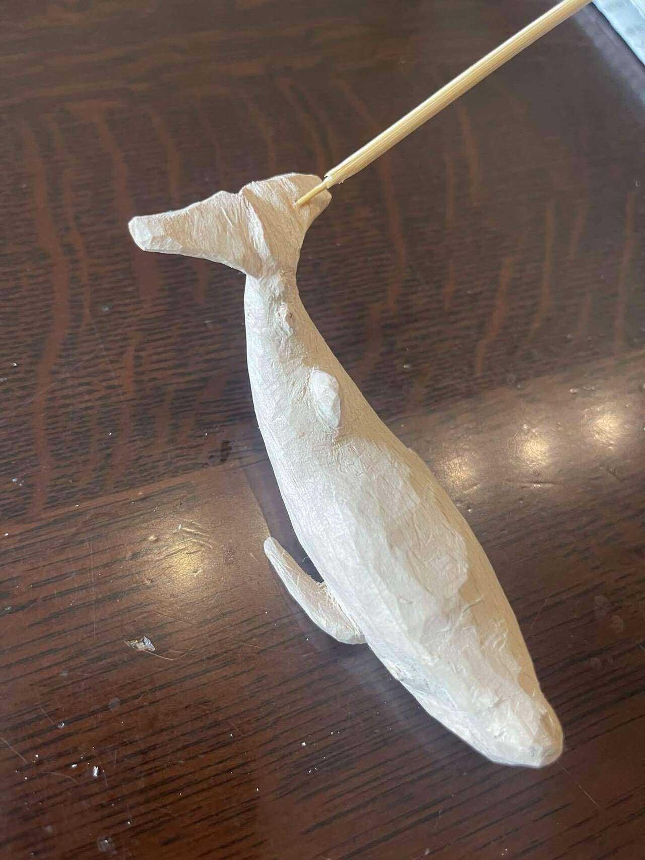 愛らしい海の生き物シリーズ マッコウクジラを彫る｜森の和