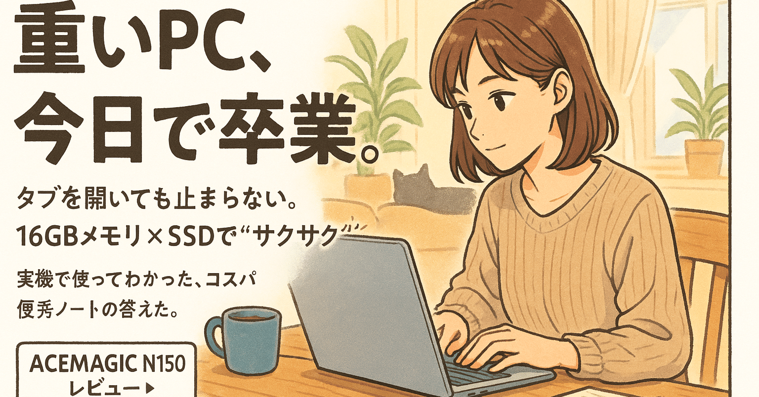 快適作業の頼れる相棒✨高速N150搭載✨16GBメモリ＆512GB ノートPC