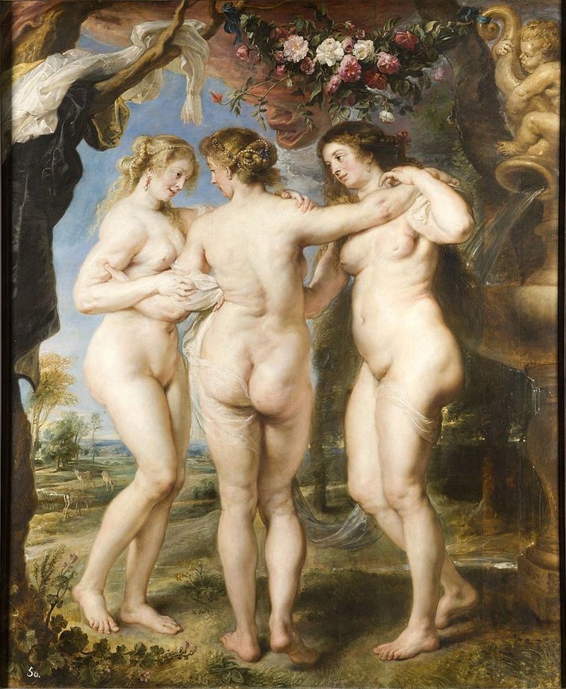 1635『三美神』（1635年頃）840px-The_Three_Graces,_by_Peter_Paul_Rubens,_from_Prado_in_Google_Earth