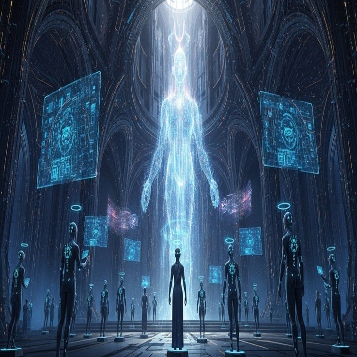 神はコードの中にいるのか？AI宗教と機械神の未来｜宇宙雑学おじい