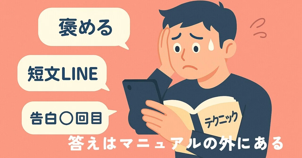 恋愛経験が少ない30代・40代男性へ｜彼女が欲しい時にテクニックに頼っ 