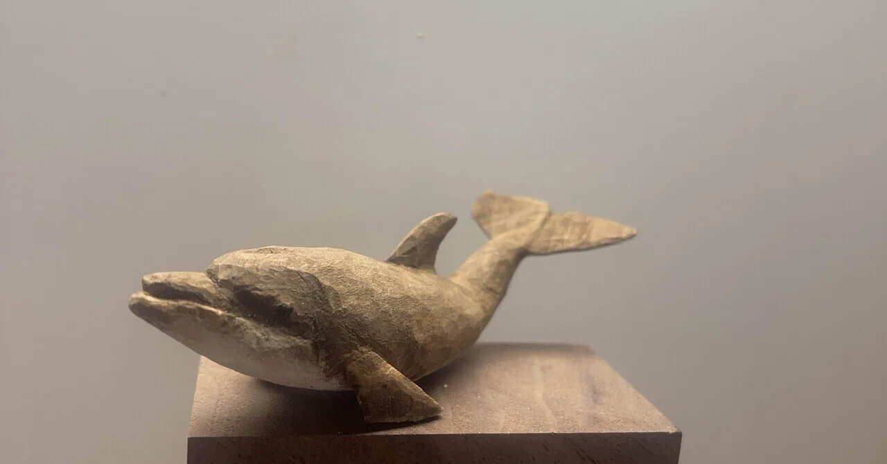木彫の魚♡愛嬌のあるメバル 愛しい海の生き物 最も慕われるイルカを彫る｜森の和