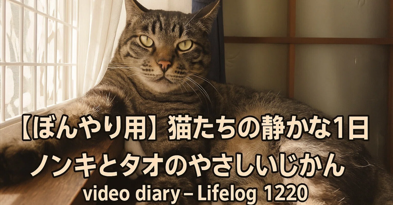 For Zoning Out] A Quiet Day with the Cats | Nonki and Tao