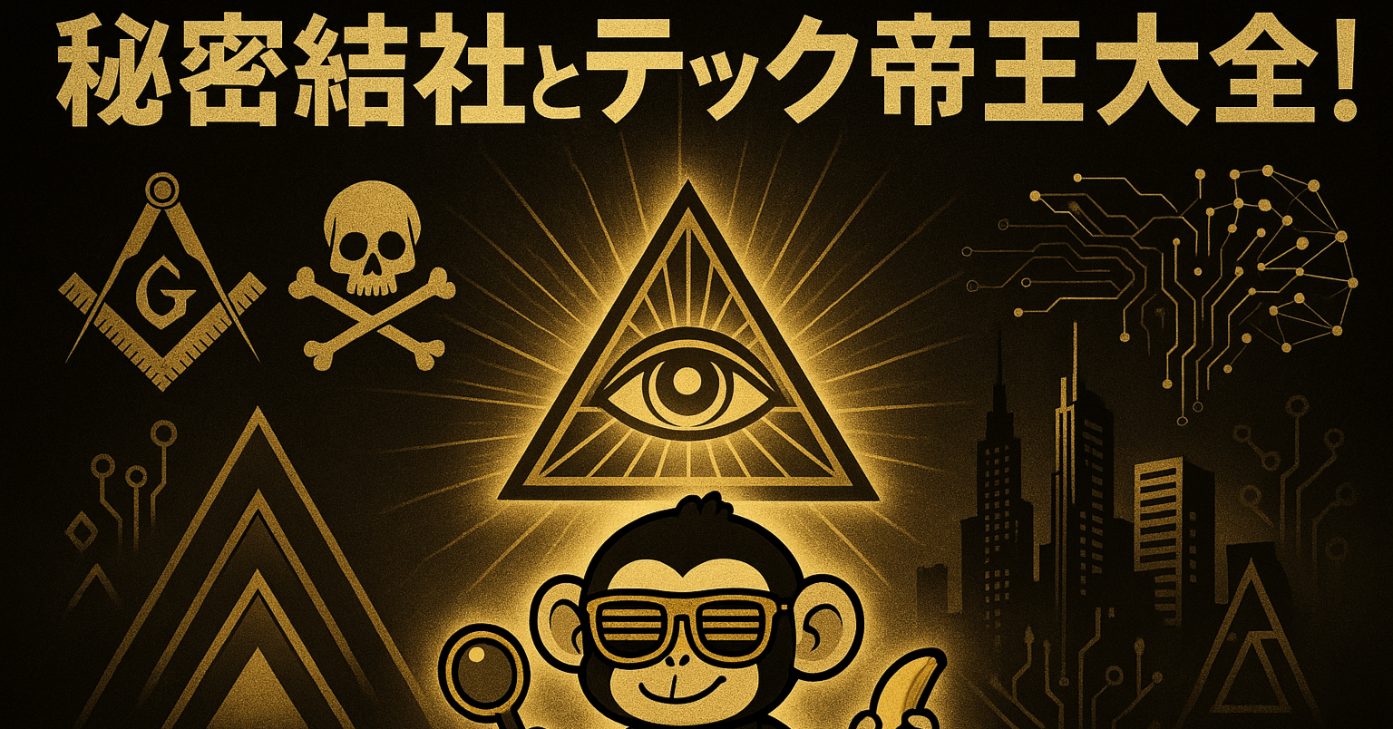 🔺秘密結社とラッキー伝説大全！～フリーメイソンから現代テック帝王まで、運を超えた
