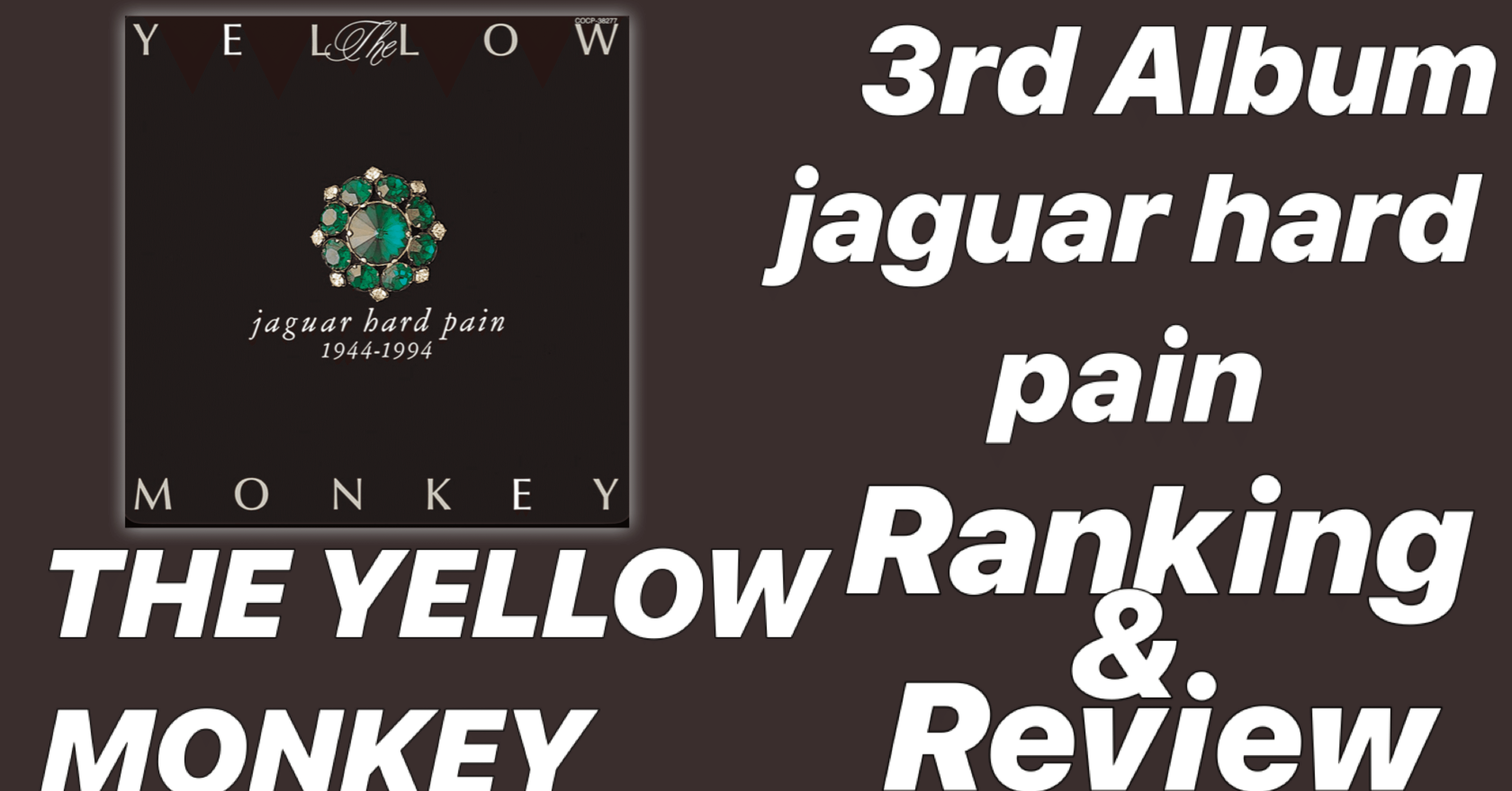 刺激的な一枚】THE YELLOW MONKEY 3rd Album「jaguar hard pain