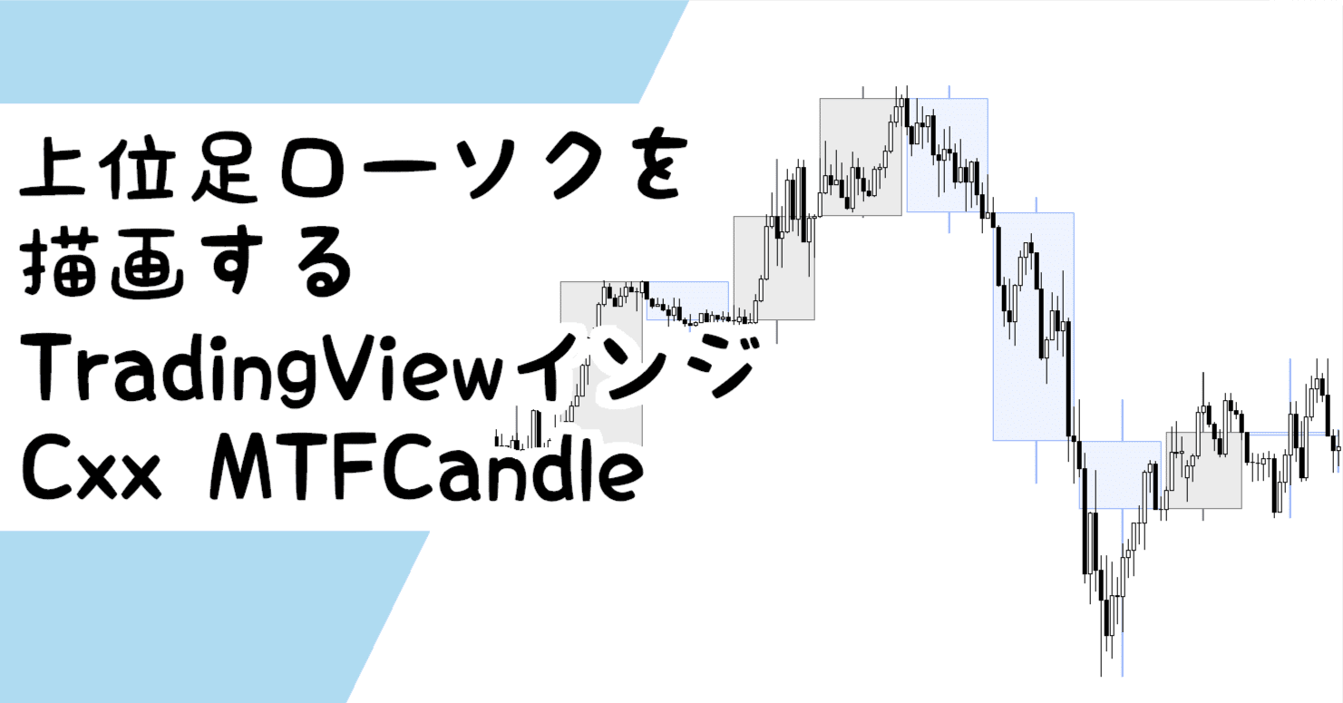 無料公開】上位足ローソクを描画するTradingView インジ「Cxx MTFCandle」｜Cxx