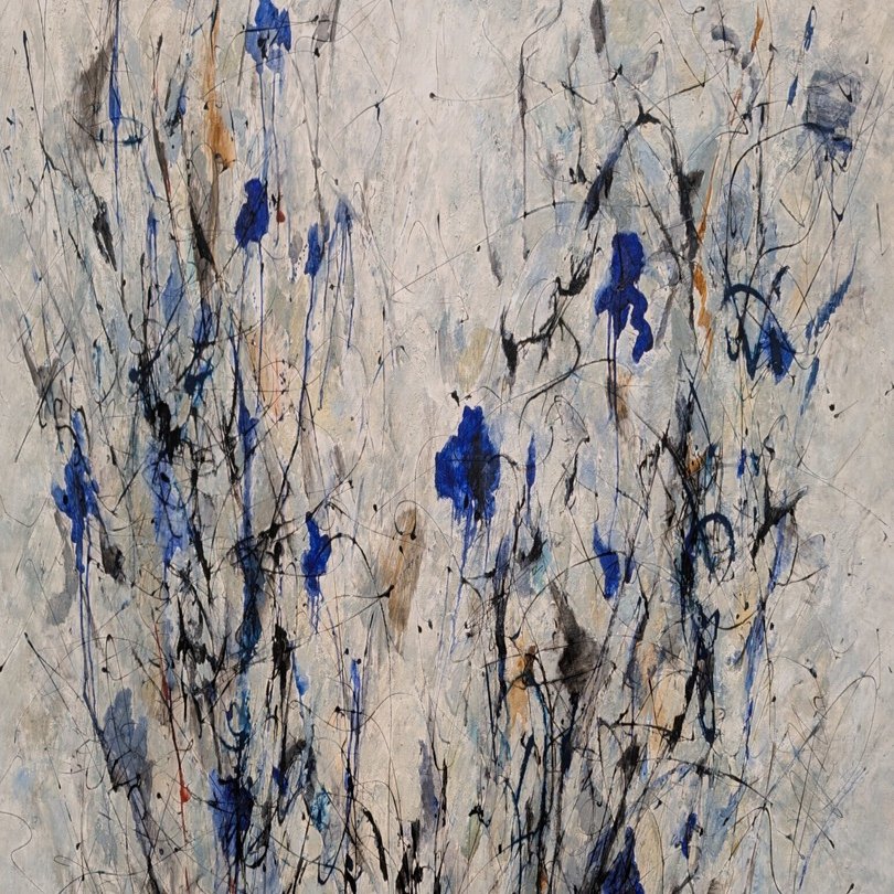 大きい絵　難波田龍起　抽象画 リトグラフ 難波田龍起『象』 - 旭川市のギャラリー・シーズ