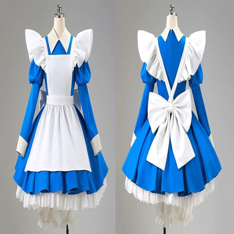 ドラゴンクエスト風 リッカ 青いドレス コスプレ衣装 ドラゴンクエスト